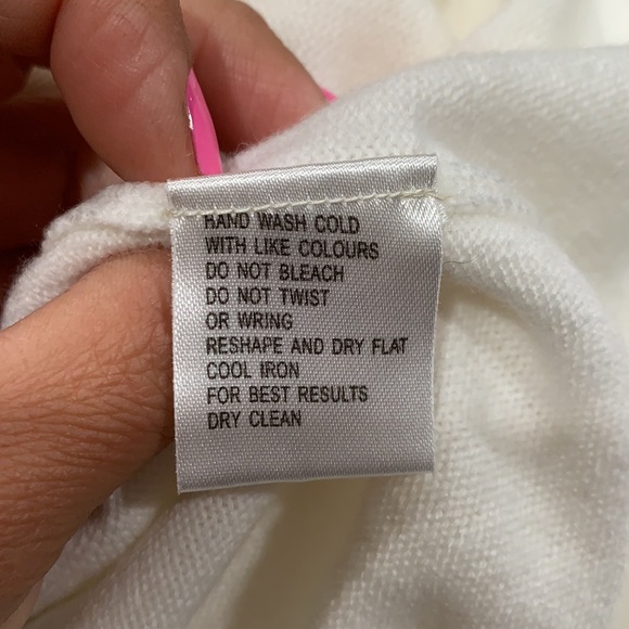 Carolyn Taylor Women Ivory Cardigan M - Picture 8 of 9